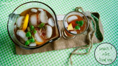Zdjęcie - Herbata mrożona brzoskwiniowa - Przepisy kulinarne ze zdjęciami