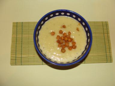 Zdjęcie - Zupa krem z pora z prażoną  ciecierzycą  - Przepisy kulinarne ze zdjęciami