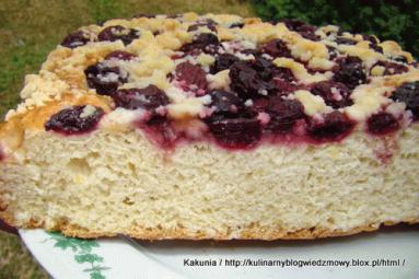 Zdjęcie - ciasto drożdżowe z owocami sezonowymi  - Przepisy kulinarne ze zdjęciami