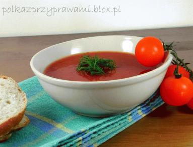 Zdjęcie - Krem z pieczonych pomidorów i papryki  - Przepisy kulinarne ze zdjęciami