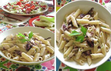 Zdjęcie - Pasta con radicchio e speck - Przepisy kulinarne ze zdjęciami