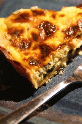 Zdjęcie - tarta ze szpinakiem, łososiem i serem blue - Przepisy kulinarne ze zdjęciami