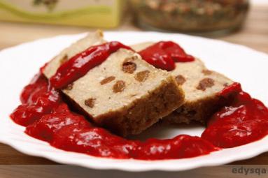 Zdjęcie - Słodki pasztet z kaszy jaglanej z musem  truskawkowym  - Przepisy kulinarne ze zdjęciami