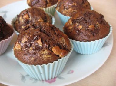 Zdjęcie - Muffiny potrójnie  czekoladowe  - Przepisy kulinarne ze zdjęciami