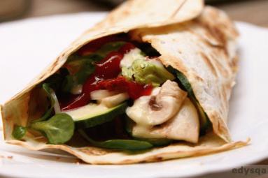 Zdjęcie - Szybka kolacja -  tortilla  - Przepisy kulinarne ze zdjęciami