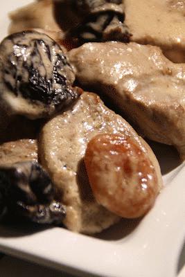 Zdjęcie - polędwiczki ze śliwkami (Porc aux pruneaux) - Przepisy kulinarne ze zdjęciami