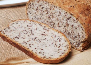 Zdjęcie - Chleb pszenny z siemieniem lnianym - Przepisy kulinarne ze zdjęciami