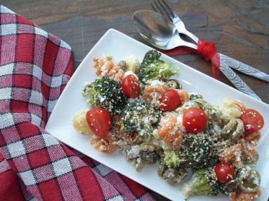 Zdjęcie - Trottole z warzywami i  fetą  - Przepisy kulinarne ze zdjęciami