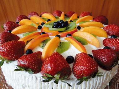 Zdjęcie - Tort owocowy - Przepisy kulinarne ze zdjęciami