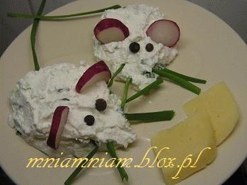 Zdjęcie - Myszki z białego  sera  - Przepisy kulinarne ze zdjęciami