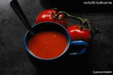 Zdjęcie - Zupa krem z pieczonych pomidorów - Przepisy kulinarne ze zdjęciami