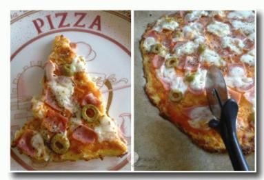 Zdjęcie - Low Carb Pizza (Blumenkohl) / Low Carb Pizza (kalafior - Przepisy kulinarne ze zdjęciami