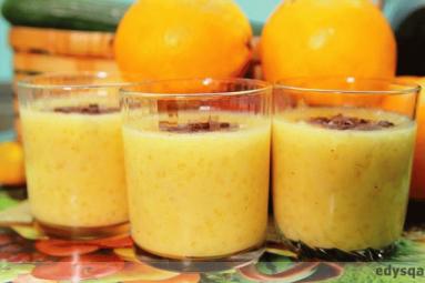 Zdjęcie - Pomarańczowo - bananowy deser z  tapioki - Przepisy kulinarne ze zdjęciami