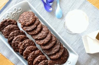 Zdjęcie - Mocno czekoladowe ciasteczka owsiane - Przepisy kulinarne ze zdjęciami