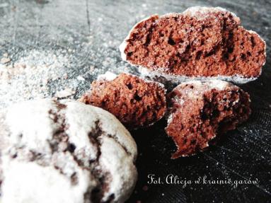 Zdjęcie - Ciasteczka czekoladowe, "Chocolate Crinkles". - Przepisy kulinarne ze zdjęciami