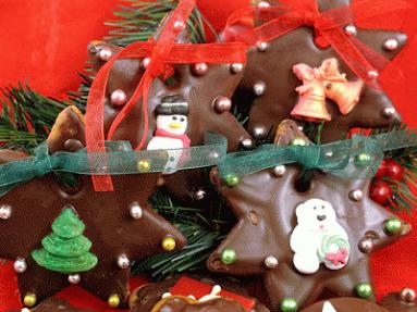 Zdjęcie - Świąteczne ciastka korzenne w czekoladzie – słodki upominek - Przepisy kulinarne ze zdjęciami