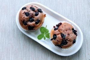 Zdjęcie - Muffiny z borówką - Przepisy kulinarne ze zdjęciami