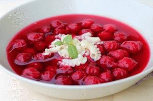Zdjęcie - Zupa owocowa – wiśniowa - Przepisy kulinarne ze zdjęciami