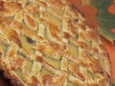 Zdjęcie - Jesienna tarta z kaki - Przepisy kulinarne ze zdjęciami