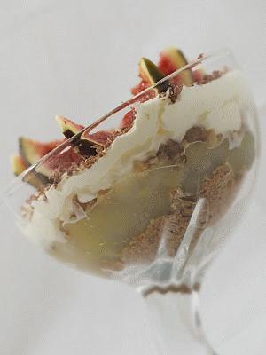 Zdjęcie - Krem amaretto z figami - Przepisy kulinarne ze zdjęciami