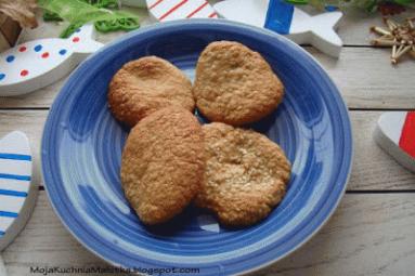 Zdjęcie - Sezamowe ciasteczka z płatków owsianych - Przepisy kulinarne ze zdjęciami