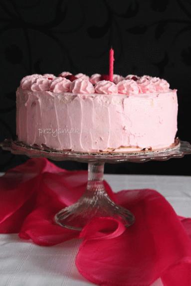 Zdjęcie - Tort na różowe przyjęcie - Przepisy kulinarne ze zdjęciami