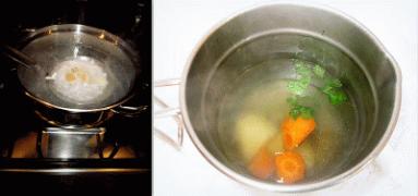 Zdjęcie - Krem szpinakowy z jajkiem w koszulce - Przepisy kulinarne ze zdjęciami