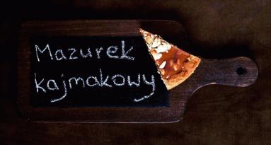 Zdjęcie - Mazurek z orzechami i kajmakiem - Przepisy kulinarne ze zdjęciami