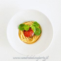 Zdjęcie - Klopsiki w wianuszku ze spaghetti - Przepisy kulinarne ze zdjęciami