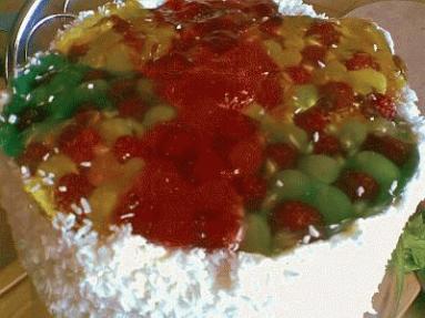 Zdjęcie - Kolorowy tort jabłkowy - Przepisy kulinarne ze zdjęciami
