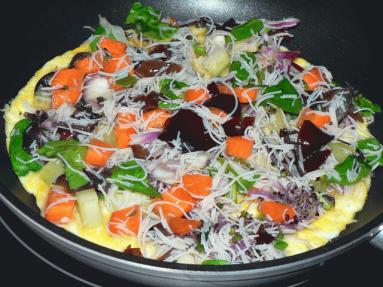 Zdjęcie - Kolorowy omlet - Przepisy kulinarne ze zdjęciami