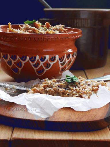 Zdjęcie: Rillettes po polsku – smarowidło wieprzowe z jabłkiem i cebulą. Zdjęcie - Rillettes po polsku – smarowidło wieprzowe z jabłkiem i cebulą. - Przepisy kulinarne ze zdjęciami