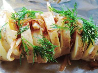 Zdjęcie - Faszerowane ziemniaki z grilla - Przepisy kulinarne ze zdjęciami