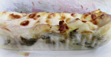Zdjęcie - Lasagne z karczochami  i mozzarellą - Przepisy kulinarne ze zdjęciami