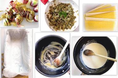 Zdjęcie - Lasagne z karczochami  i mozzarellą - Przepisy kulinarne ze zdjęciami