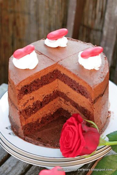 Zdjęcie - Malt Cake czyli amerykański tort czekoladowy - Przepisy kulinarne ze zdjęciami