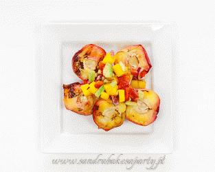 Zdjęcie - Grillowane brzoskwinie i limonki - Przepisy kulinarne ze zdjęciami