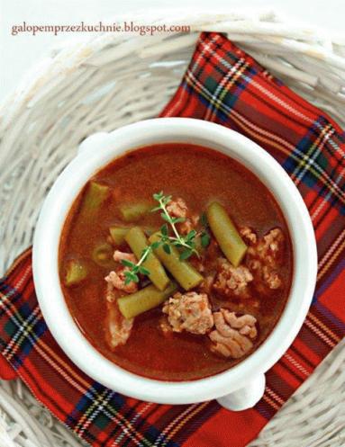 Zdjęcie - Zupa pomidorowa z mięsem mielonym - Przepisy kulinarne ze zdjęciami