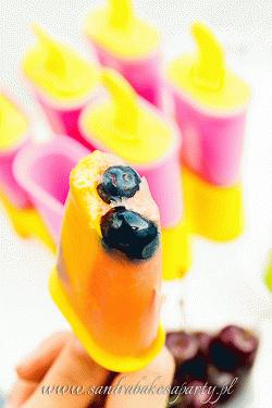 Zdjęcie - Owoce uwięzione w lodzie, czyli sorbet z owocami - Przepisy kulinarne ze zdjęciami