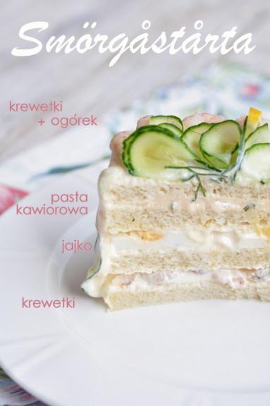 Zdjęcie - Smörgåstårta czyli Tort Kanapkowy - Przepisy kulinarne ze zdjęciami