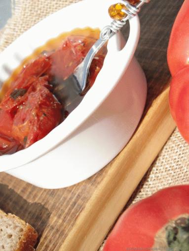 Zdjęcie - Pieczone pomidory - Przepisy kulinarne ze zdjęciami