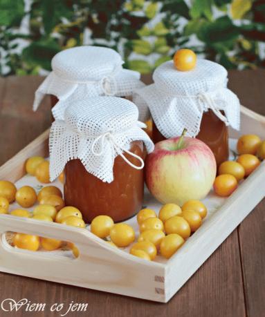 Zdjęcie - Marmolada z jabłek i mirabelek - Przepisy kulinarne ze zdjęciami