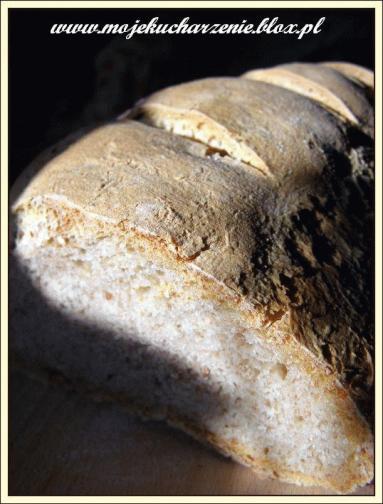 Zdjęcie - Bagietkowy chlebek z żytnim zakwasem - Przepisy kulinarne ze zdjęciami