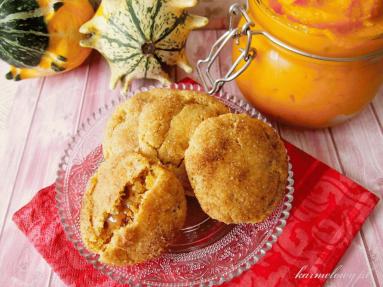 Zdjęcie - Ciasteczka dyniowe z nadzieniem z toffi/Toffee stuffed pumpkin cookies - Przepisy kulinarne ze zdjęciami