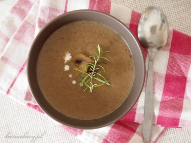 Zdjęcie - Kremowa zupa grzybowa/Creamy mushroom soup - Przepisy kulinarne ze zdjęciami