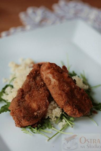 Zdjęcie - Smażone polędwiczki z kurczaka w pesto rosso ( na oleju rzepakowym ) - Przepisy kulinarne ze zdjęciami