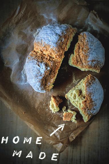Zdjęcie - Chleb na sodzie - Soda bread - Przepisy kulinarne ze zdjęciami