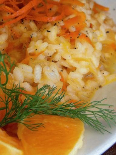 Zdjęcie - Risotto marchewkowe z pomarańczą - Przepisy kulinarne ze zdjęciami
