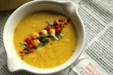 Zdjęcie - Zupa krem z kukurydzy - Przepisy kulinarne ze zdjęciami