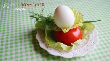 Zdjęcie - Jajka w pomidorach - Przepisy kulinarne ze zdjęciami